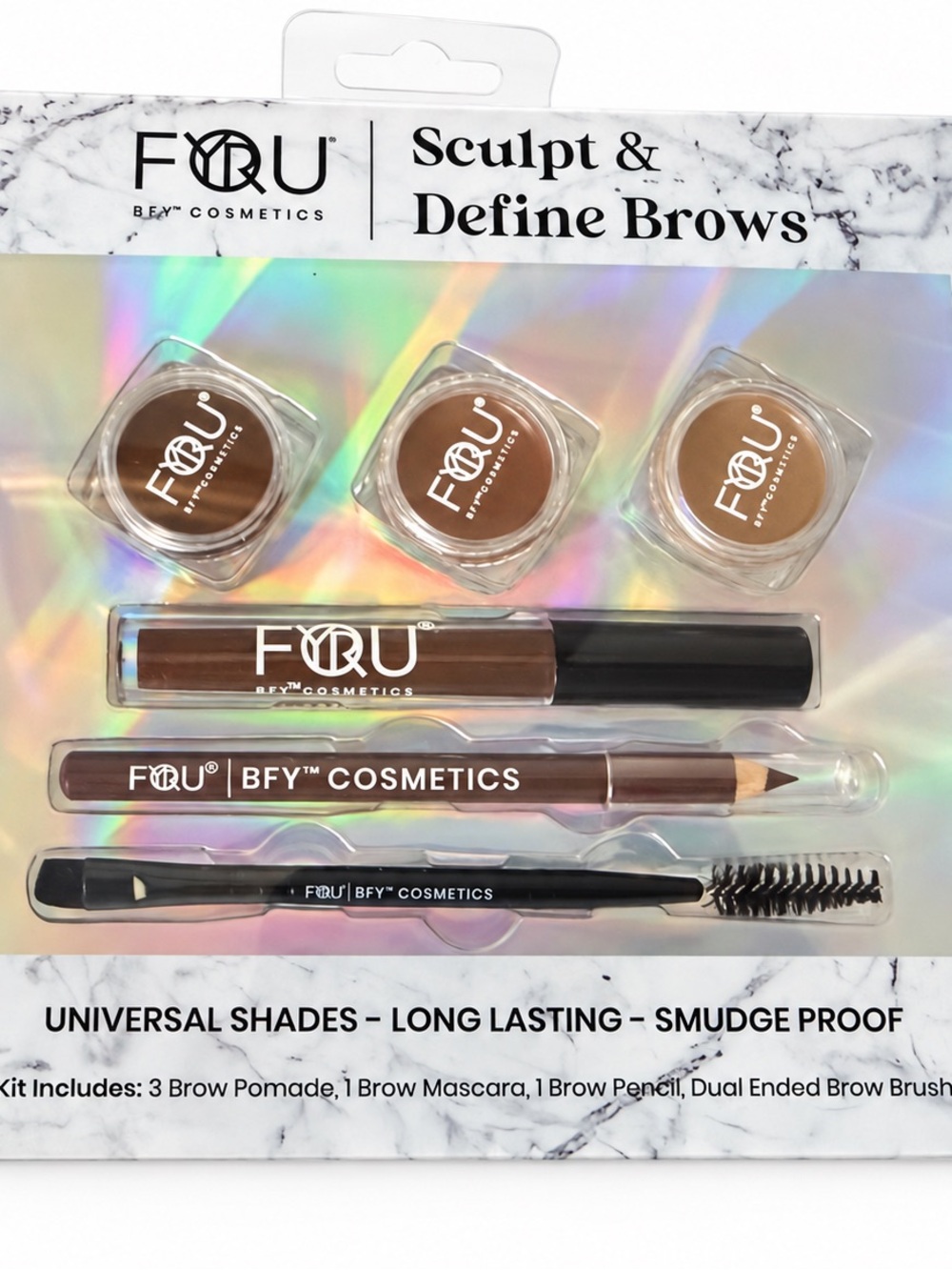 FQÜ Sculpt & Define Brows Kit — Brown